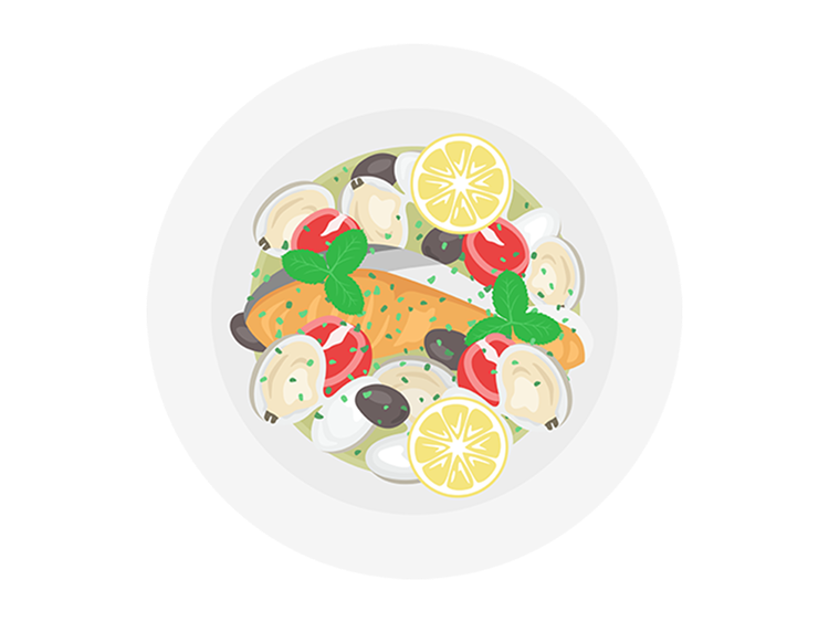 シーフードのアイコン